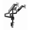 Suporte para monitor GEMBIRD MA-DA3-01 3 braços fixação à mesa/passagem pela mesa para até 3×27