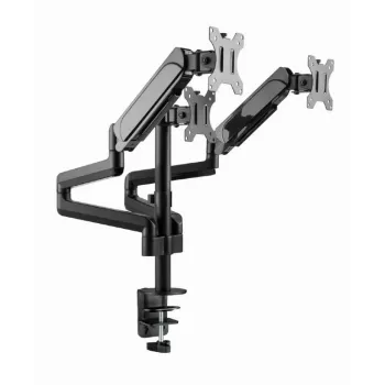 Suporte para monitor GEMBIRD MA-DA3-01 3 braços fixação à mesa/passagem pela mesa para até 3×27