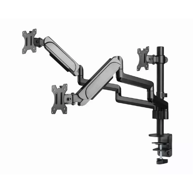 Suporte para monitor GEMBIRD MA-DA3-01 3 braços fixação à mesa/passagem pela mesa para até 3×27