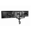 Suporte para monitor GEMBIRD MA-DA3-01 3 braços fixação à mesa/passagem pela mesa para até 3×27