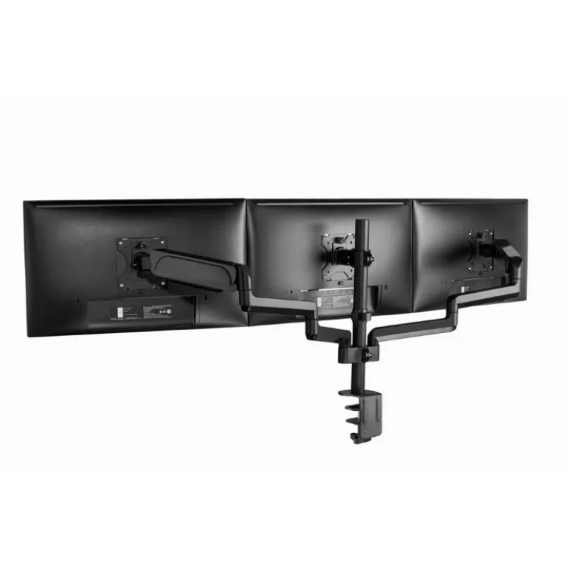 Suporte para monitor GEMBIRD MA-DA3-01 3 braços fixação à mesa/passagem pela mesa para até 3×27