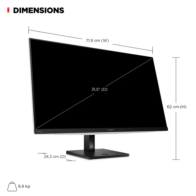 Monitor gaming HP OMEN Transcend 31,5