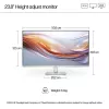 Monitor de secretária HP – Série 5 524sh – 24 inch – 1920x1080 (FHD) – IPS – Altura ajustável