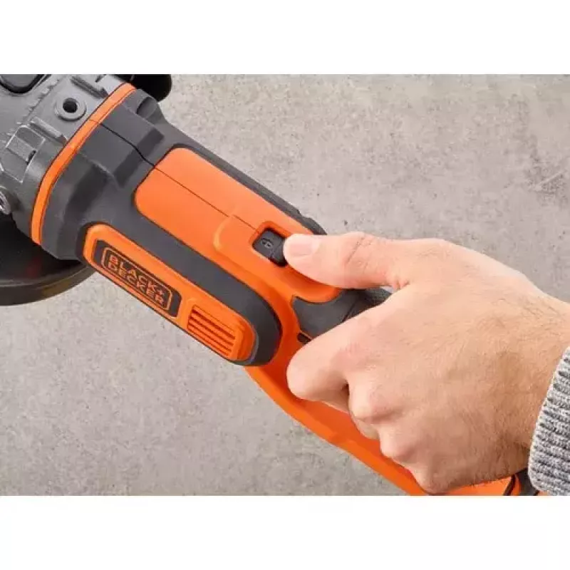 Rebarbadora Black & Decker BCG720N — sem fios 18V Li-Ion, disco 12,5 cm, até 8600 rpm, 3 posições da pega