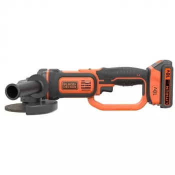 Rebarbadora Black & Decker BCG720N — sem fios 18V Li-Ion, disco 12,5 cm, até 8600 rpm, 3 posições da pega