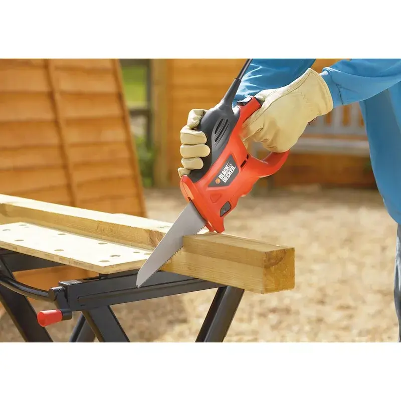 Serra de arco Black & Decker KS880EC-QS – serra de arco, comprimento da lâmina 23,9 cm, punho ergonómico, laranja