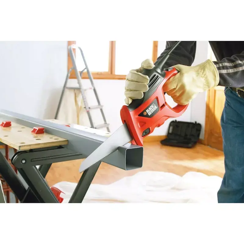 Serra de arco Black & Decker KS880EC-QS – serra de arco, comprimento da lâmina 23,9 cm, punho ergonómico, laranja
