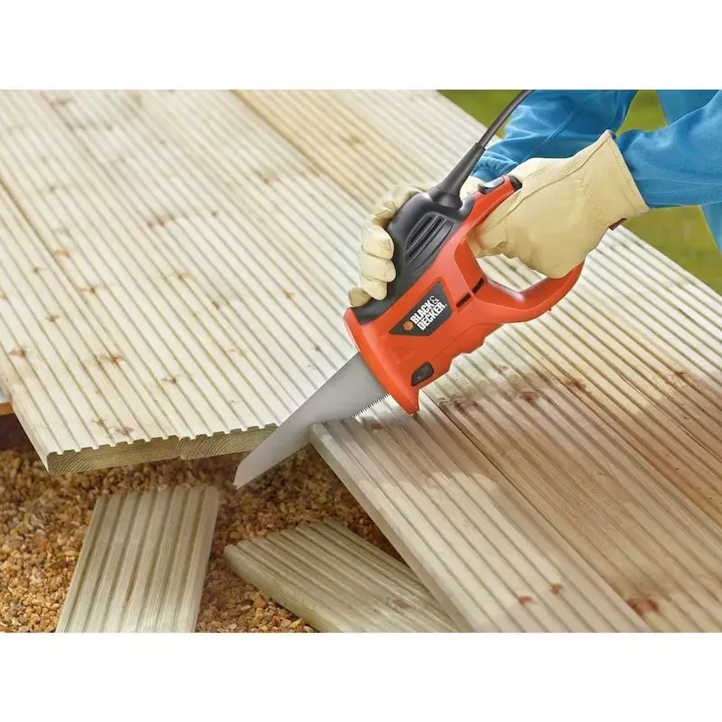 Serra de arco Black & Decker KS880EC-QS – serra de arco, comprimento da lâmina 23,9 cm, punho ergonómico, laranja