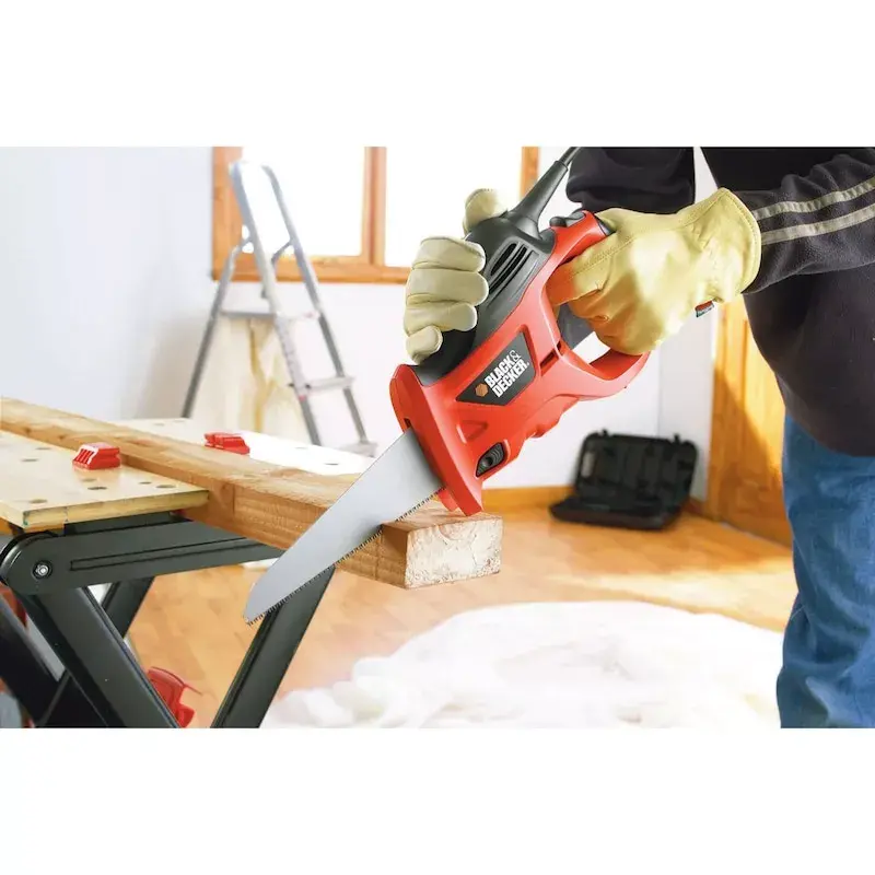 Serra de arco Black & Decker KS880EC-QS – serra de arco, comprimento da lâmina 23,9 cm, punho ergonómico, laranja