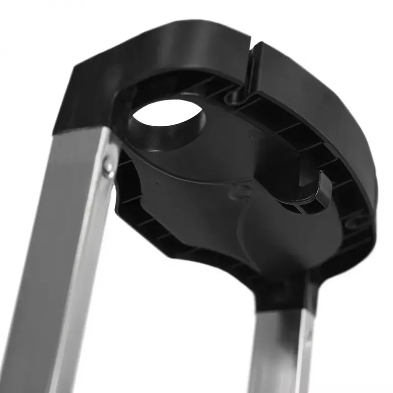 Krause Safety 126313 escada dobrável autoportante, 3 degraus, prateada