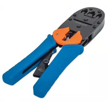 Ferramenta de cravar universal modular Intellinet para fichas, para fichas modulares RJ45, RJ12 e RJ11
