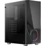 Aerocool PGS Zauron FRGB-G-BK-v1 caixa de PC gaming Midi Tower, ATX/micro-ATX/Mini-ITX, vidro temperado, FRGB, preta