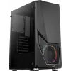 Aerocool PGS Zauron FRGB-G-BK-v1 caixa de PC gaming Midi Tower, ATX/micro-ATX/Mini-ITX, vidro temperado, FRGB, preta
