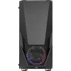 Aerocool PGS Zauron FRGB-G-BK-v1 caixa de PC gaming Midi Tower, ATX/micro-ATX/Mini-ITX, vidro temperado, FRGB, preta