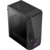 Aerocool PGS Zauron FRGB-G-BK-v1 caixa de PC gaming Midi Tower, ATX/micro-ATX/Mini-ITX, vidro temperado, FRGB, preta