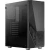 Aerocool PGS Zauron FRGB-G-BK-v1 caixa de PC gaming Midi Tower, ATX/micro-ATX/Mini-ITX, vidro temperado, FRGB, preta