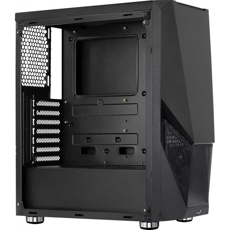 Aerocool PGS Zauron FRGB-G-BK-v1 caixa de PC gaming Midi Tower, ATX/micro-ATX/Mini-ITX, vidro temperado, FRGB, preta