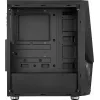 Aerocool PGS Zauron FRGB-G-BK-v1 caixa de PC gaming Midi Tower, ATX/micro-ATX/Mini-ITX, vidro temperado, FRGB, preta
