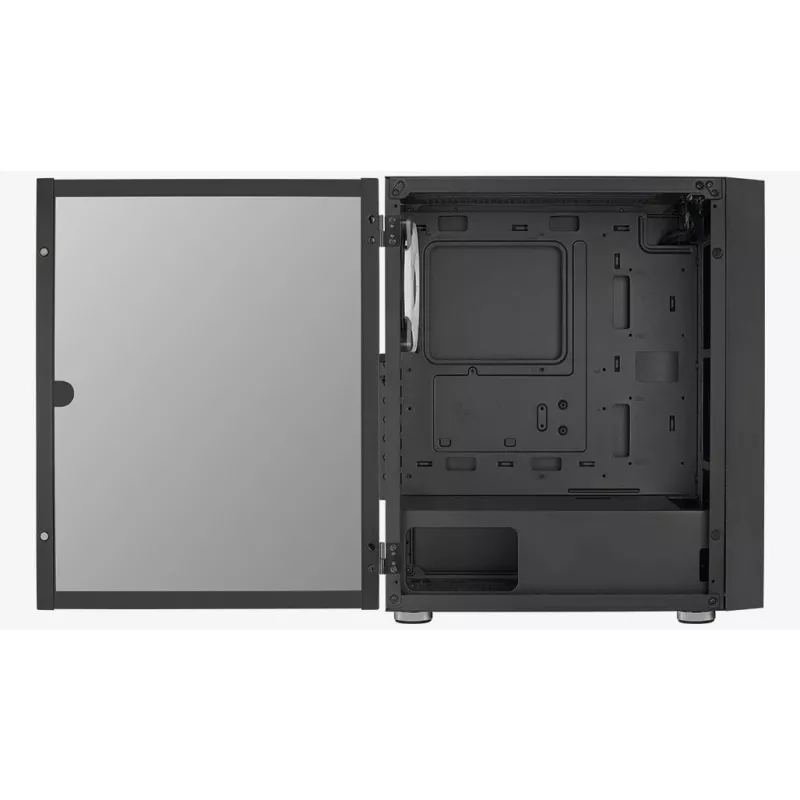 Aerocool PGS Graphite-G-BK-v2 FRGB caixa de PC Midi Tower, ATX, preta