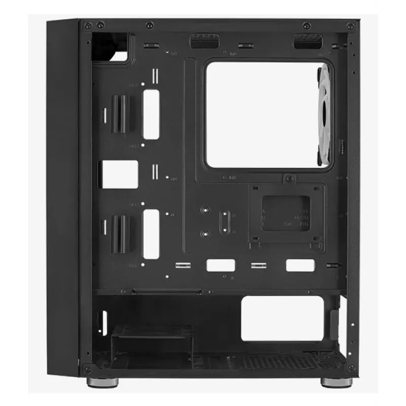 Aerocool PGS Graphite-G-BK-v2 FRGB caixa de PC Midi Tower, ATX, preta