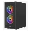 Aerocool PGS Graphite-G-BK-v2 FRGB caixa de PC Midi Tower, ATX, preta