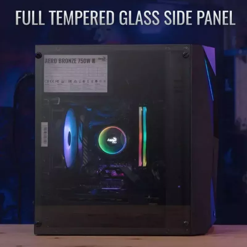 Aerocool PGS Raider Mini-G-BK-v3 caixa de PC, preta