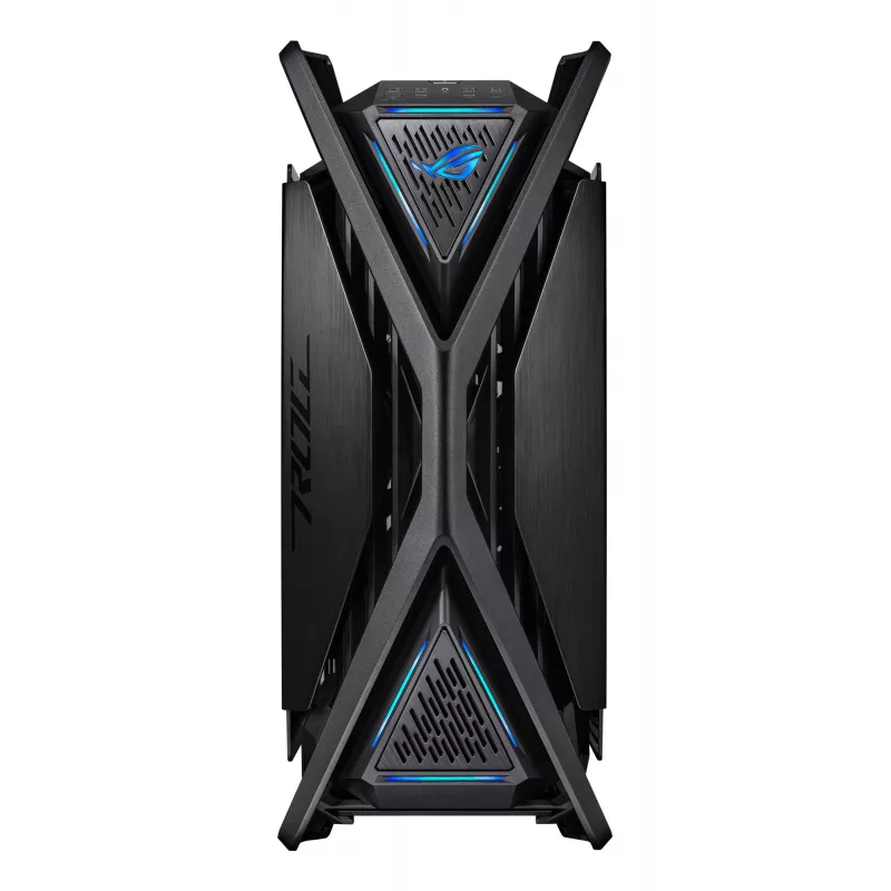 Caixa de PC ASUS ROG Hyperion GR701 BTF Edition Torre — preto, vidro temperado, suporte para E-ATX/ATX/microATX, GPU 46 cm, radiador superior 420 mm