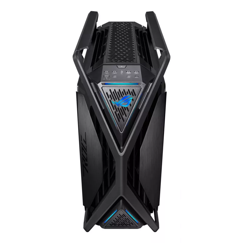 Caixa de PC ASUS ROG Hyperion GR701 BTF Edition Torre — preto, vidro temperado, suporte para E-ATX/ATX/microATX, GPU 46 cm, radiador superior 420 mm