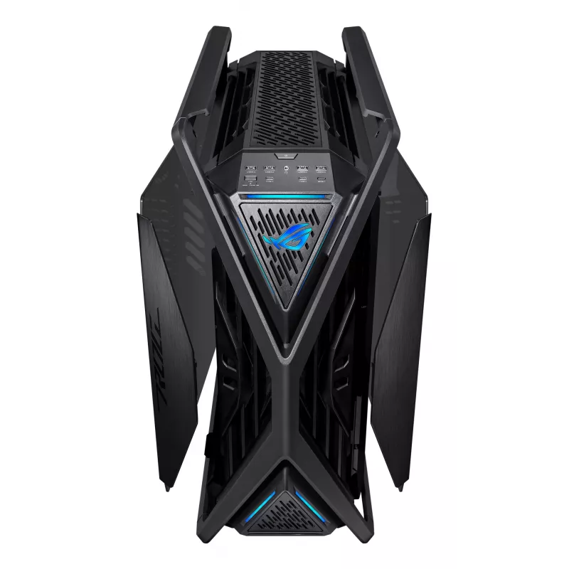 Caixa de PC ASUS ROG Hyperion GR701 BTF Edition Torre — preto, vidro temperado, suporte para E-ATX/ATX/microATX, GPU 46 cm, radiador superior 420 mm