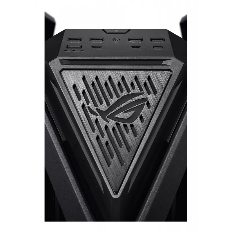 Caixa de PC ASUS ROG Hyperion GR701 BTF Edition Torre — preto, vidro temperado, suporte para E-ATX/ATX/microATX, GPU 46 cm, radiador superior 420 mm