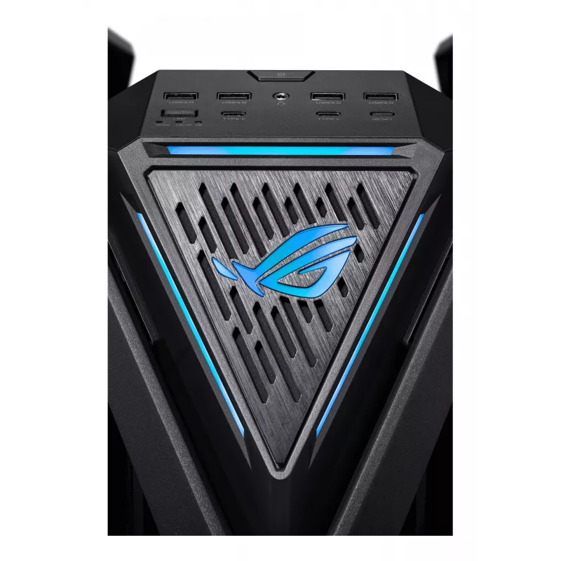 Caixa de PC ASUS ROG Hyperion GR701 BTF Edition Torre — preto, vidro temperado, suporte para E-ATX/ATX/microATX, GPU 46 cm, radiador superior 420 mm
