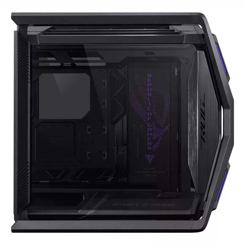 Caixa de PC ASUS ROG Hyperion GR701 BTF Edition Torre — preto, vidro temperado, suporte para E-ATX/ATX/microATX, GPU 46 cm, radiador superior 420 mm