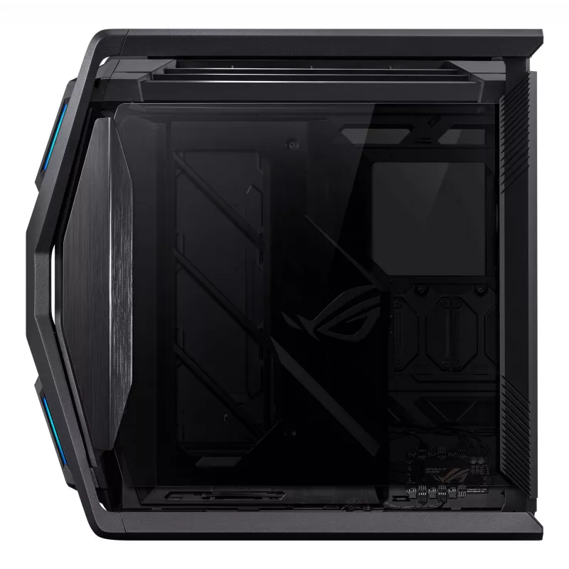 Caixa de PC ASUS ROG Hyperion GR701 BTF Edition Torre — preto, vidro temperado, suporte para E-ATX/ATX/microATX, GPU 46 cm, radiador superior 420 mm