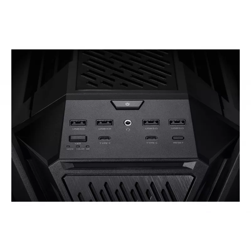 Caixa de PC ASUS ROG Hyperion GR701 BTF Edition Torre — preto, vidro temperado, suporte para E-ATX/ATX/microATX, GPU 46 cm, radiador superior 420 mm