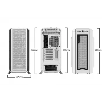 Caixa de PC be quiet! Silent Base 802 Window White Midi Tower
