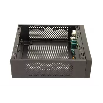 Caixa de PC CHIEFTEC IX-01B-OP Small Form Factor SFF Mini-ITX, 1× baía de 3,5 polegadas, aço, preto
