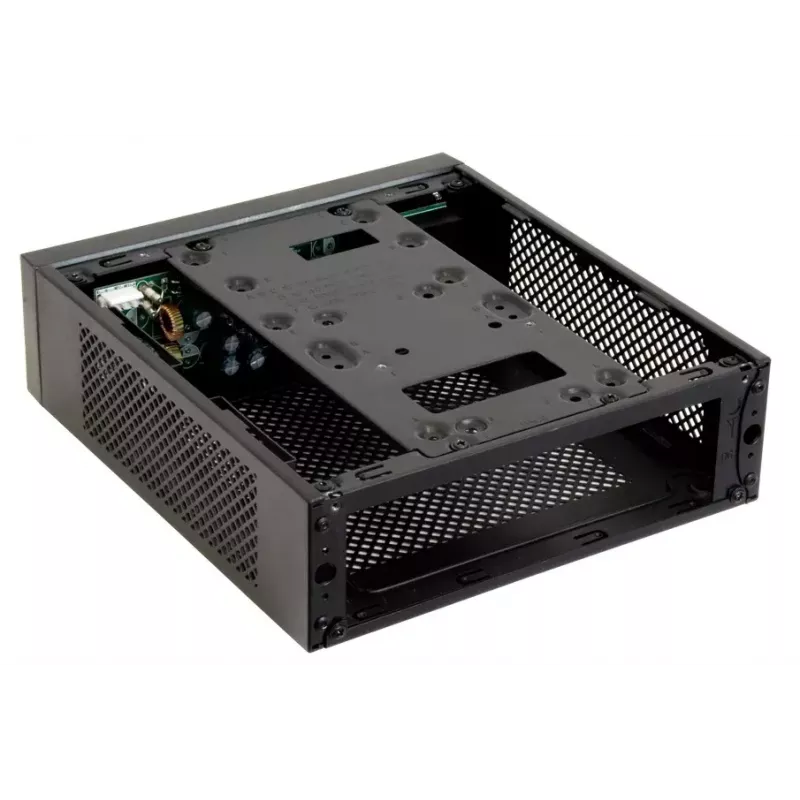 Caixa de PC CHIEFTEC IX-01B-OP Small Form Factor SFF Mini-ITX, 1× baía de 3,5 polegadas, aço, preto