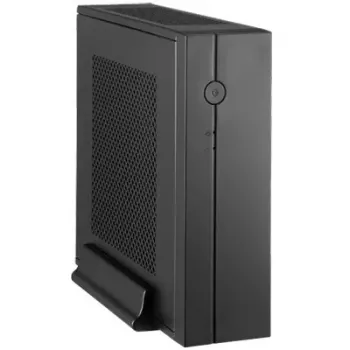 Caixa de PC CHIEFTEC IX-01B-OP Small Form Factor SFF Mini-ITX, 1× baía de 3,5 polegadas, aço, preto