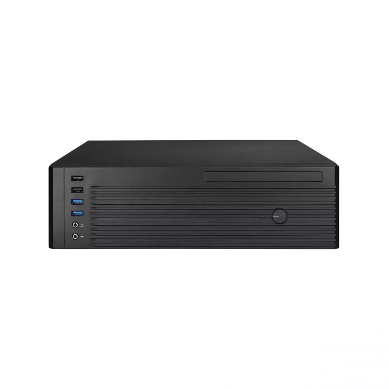 Chieftec UNI Series BE-10B-300 caixa de PC Small Form Factor, microATX/Mini-ITX, com fonte TFX de 300 W incluída, 2x USB 3.2 Gen 1, 2x USB 2.0, preta