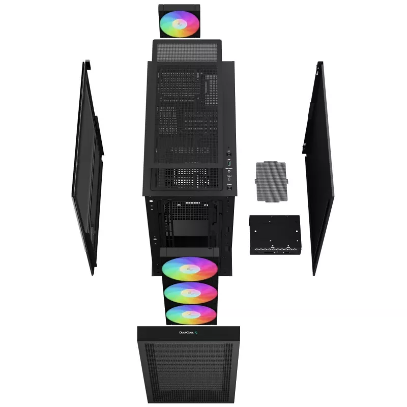 Caixa DEEPCOOL Ch560 Digital Torre Midi - preto