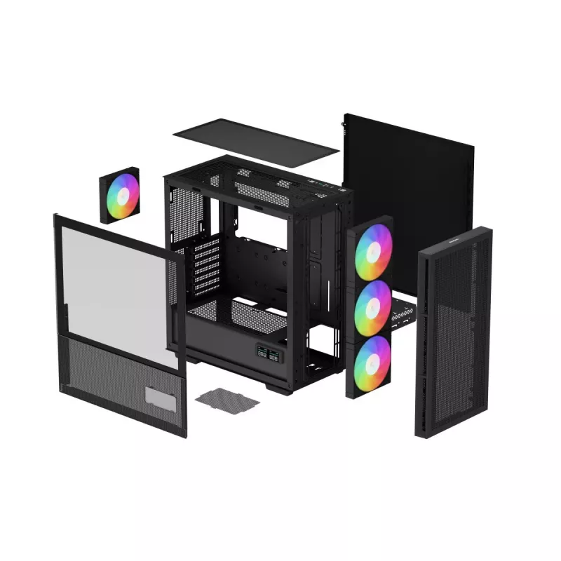 Caixa DEEPCOOL Ch560 Digital Torre Midi - preto