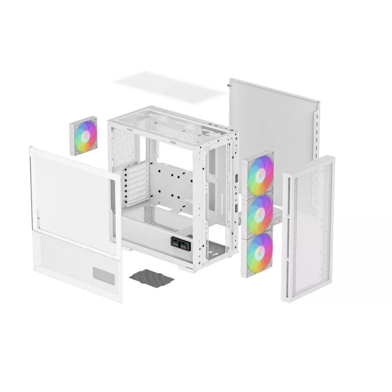 Caixa DEEPCOOL CH560 DIGITAL WH Torre Midi - branco