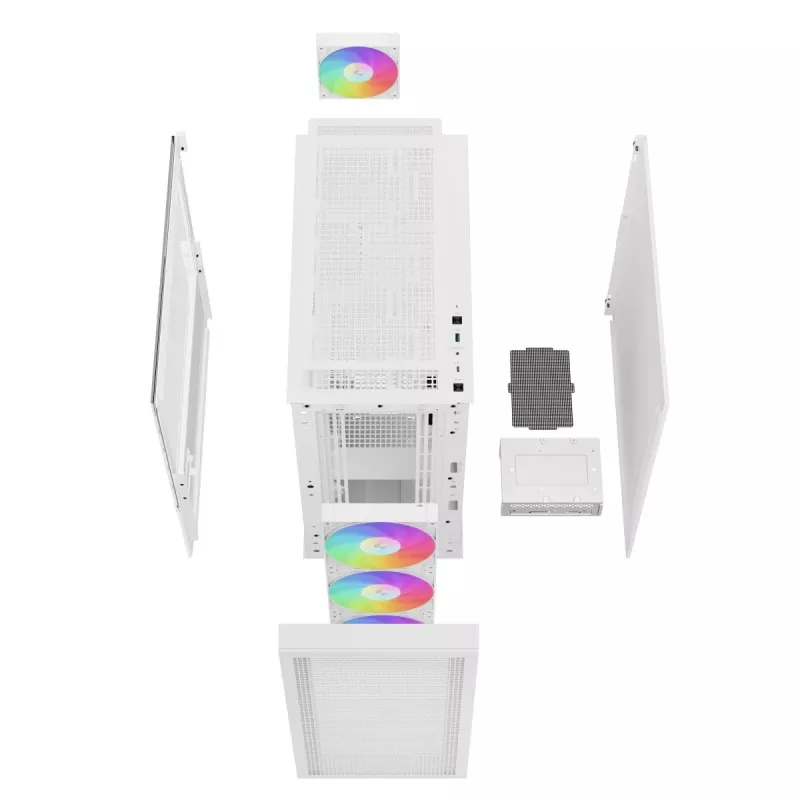 Caixa DEEPCOOL CH560 DIGITAL WH Torre Midi - branco