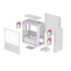DeepCool CH360 caixa de PC Micro-ATX, vidro temperado, sem fonte de alimentação, branca