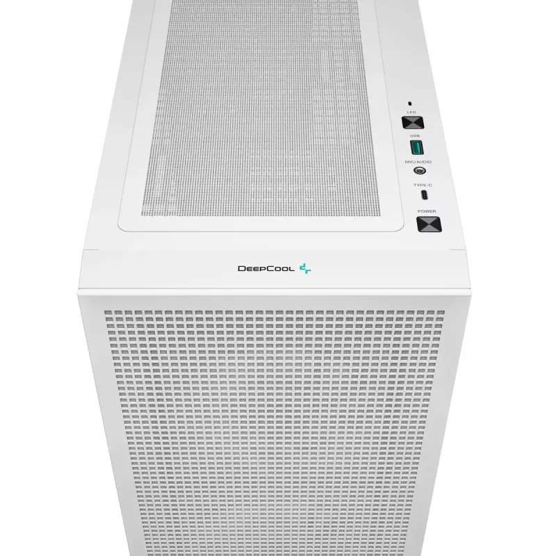 DeepCool CH360 caixa de PC Micro-ATX, vidro temperado, sem fonte de alimentação, branca