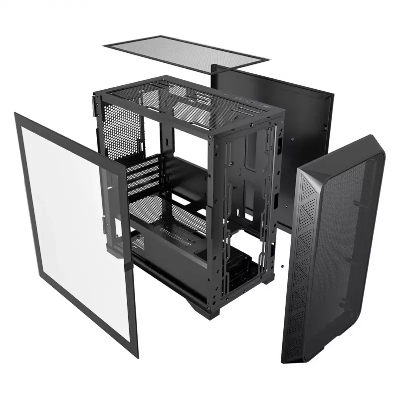 Caixa de computador Gembird CCC-FC-MK200 Caixa ATX preto