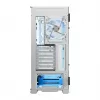 Caixa de PC MODECOM HORIZON FLOW MIDI branco — Torre Midi, ARGB, vidro temperado, micro ATX, USB-C, 3x140 mm frente, 1x140 mm traseira, GPU até 400 mm, altura do dissipador da CPU 172 mm