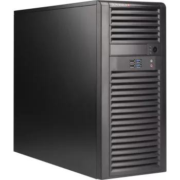 Caixa de PC Supermicro CSE-732D4-668B Midi Tower, preta, EATX/ATX/Micro ATX, 2x5,25 polegadas, 5x3,5 polegadas, fonte de alimentação 668W incluída