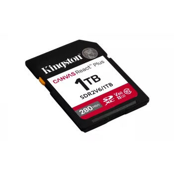 Kingston Technology 1TB Canvas React Plus SDXC UHS-II 280R/150W U3 V60 para Full HD/4K