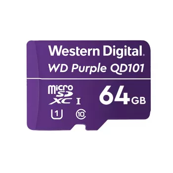 WESTERN DIGITAL WD Purple SC QD101 Ultra Endurance Cartão microSD 64 GB